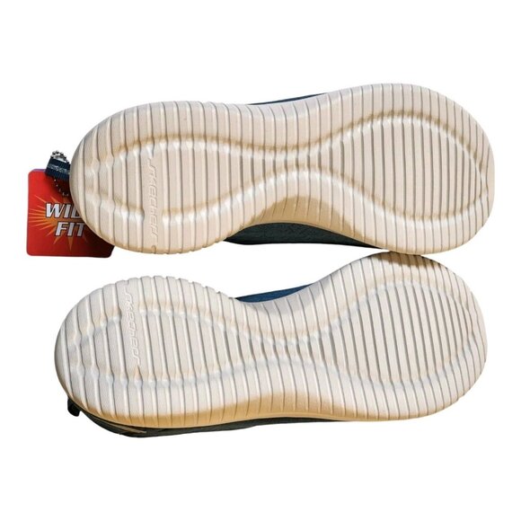 SKECHERS - 8.5W WOMENS ULTRA FLEX - PURE SPARK SLIP ON SHOES Blue Teal - Picture 13 of 13